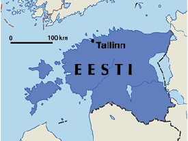 Észt térkép
